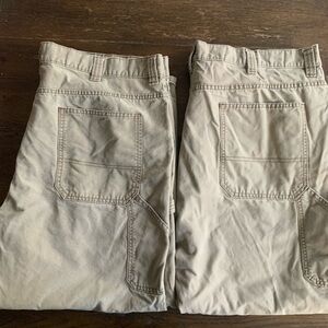 Men's Casual Carpenter Pants in Tan